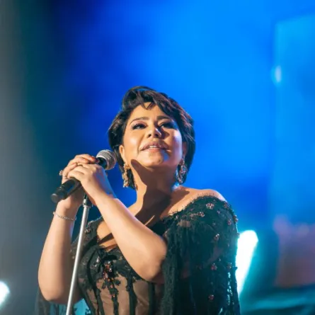 شيرين عبد الوهاب من ختام قرطاج -الصورة من حساب المهرجان على الفيس بوك