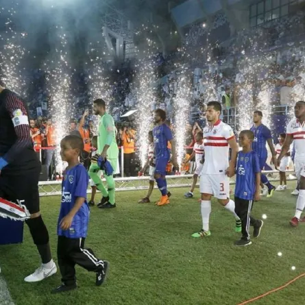 صورة من مباراة الزمالك والهلال السعودي عام 2018
