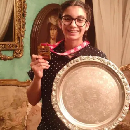المصرية أمينة بطلة العالم لناشئات الأسكواش رقم 14 بفرنسا 