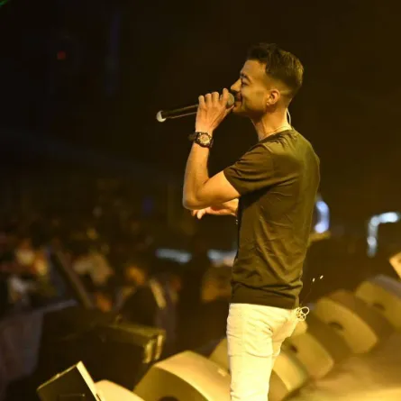 هيثم شاكر خلال حفله في جدة بالسعودية - الصورة من ستوري انستغرام