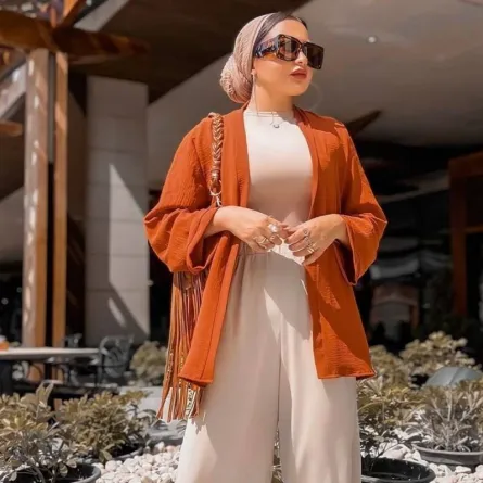 سراويل واسعة من وحي هاجر جمال