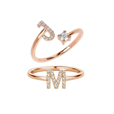 موديلات خواتم أحرف أبجدية انجليزية 2022