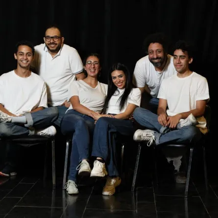 العرض المسرحي هلاوس - الصورة من المسؤول الإعلامي للمسرحية