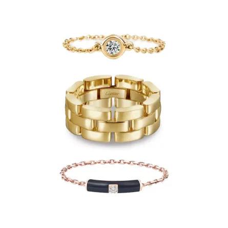 خواتم سلاسل الذهب Chain Rings.. دعيها تكمّل إطلالتك كلّ يوم!