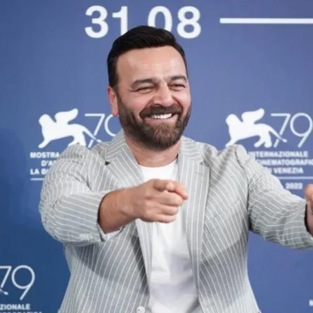 سامر المصري من العرض الخاص لفيلم نزوح بمهرجان فينيسيا السينمائي الدولي