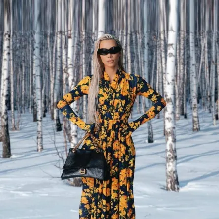 إطلالة كيم كارداشيان- الصورة من حسابها على إنستغرام