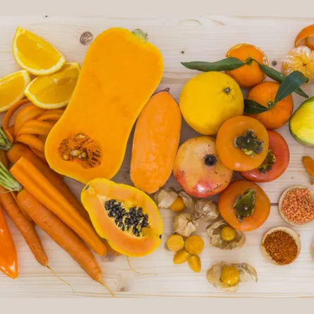 فوائد الفواكه والخضروات البرتقالية