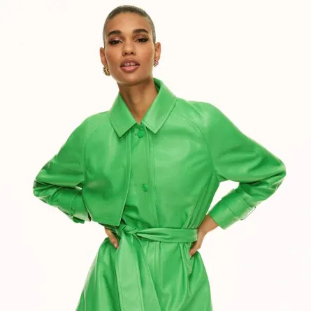 موديلات معاطف جلد