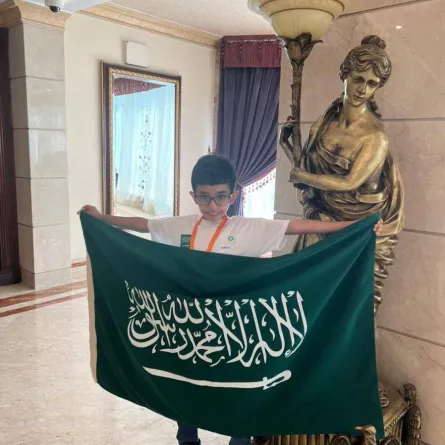  طالب سعودي يحصد المركز الأول عالميا في بطولة الحساب الذهني - الصورة من حساب وكالة تعليق الدراسة