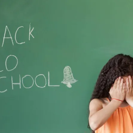 صورة للخوف من العودة إلى المدرسة