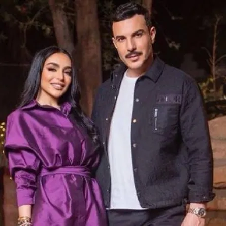 باسل خياط وزوجته ناهد زيدان - الصورة من حسابه على انستغرام 