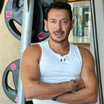 مصطفى شعبان في أحدث ظهور له - الصورة من حسابه على تويتر