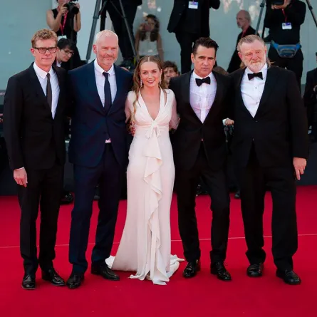 Graham Broadbent والمخرج Martin McDonagh إضافة إلى Kerry Condon وColin Farrell و Brendan Gleeson