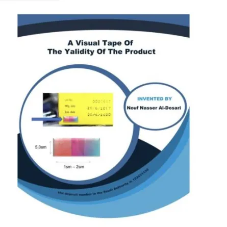 معلمة سعودية تحصل على ميدالية ذهبية عن اختراعها "شريط انتهاء صلاحية مبتكر" (الصورة من حساب تعليم بيشة)