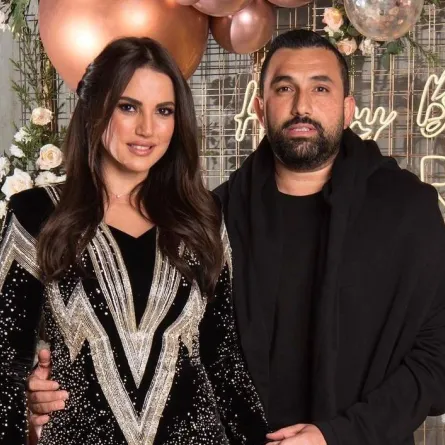 درة وزوجها -صورة من حساب هاني سعد على انستغرام