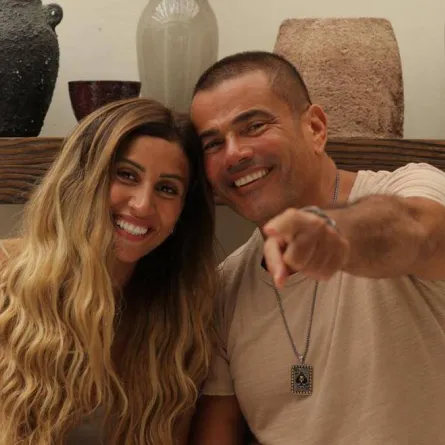 دينا الشربيني وعمرو دياب - الصورة من حساب دينا الشربيني على انستغرام