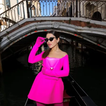 نجود الرميحي في فينيسيا - الصورة من حسابها على الانستجرام