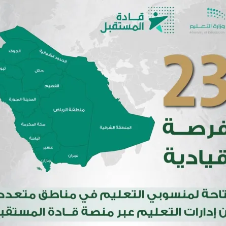 وزارة التعليم تعلن إتاحة التقديم على 23 فرصة قيادية - الصورة من حساب الوزارة على تويتر