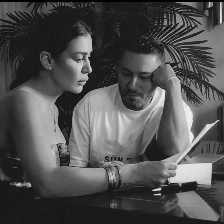 نادين الراسي وشقيقها الراحل جورج الراسي - الصورة من حساب نادين على انستغرام 