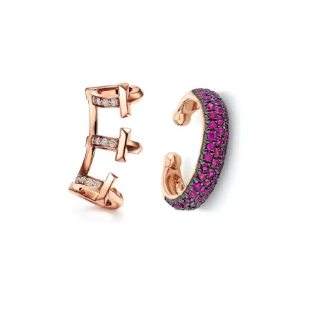 موديلات أقراط ذهب cuff لخريف 2022