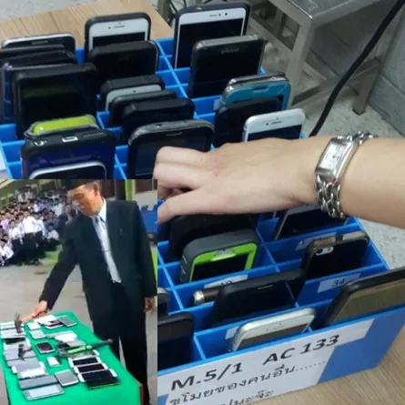 أغرب طريقة لمعاقبة طلاب أحضروا هواتفهم إلى إحدى المدارس