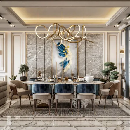 غرفة طعام فخمة
