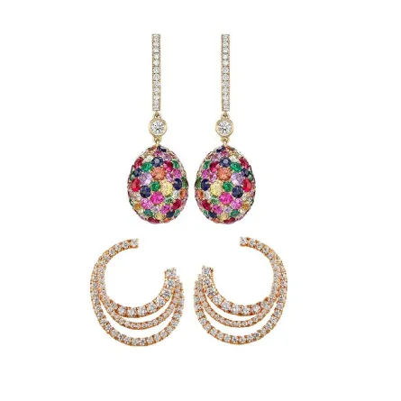 كيف تنسقين الأقراط الفخمة مع العبايات الملونة في حفلات الزفاف؟