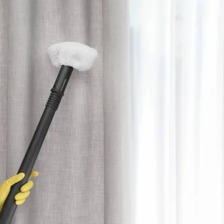 طرق متبعة في تنظيف الستائر