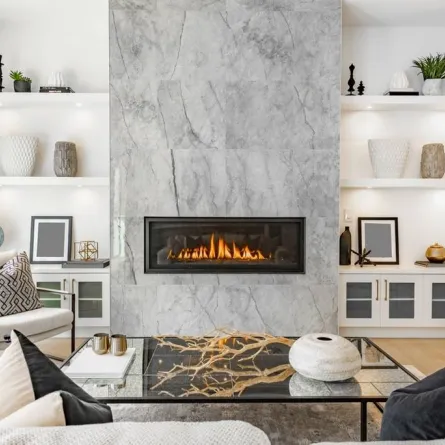 نموذج عن المدفأة، في المنزل "المودرن"