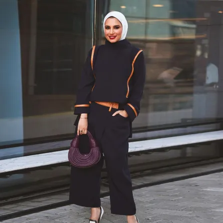 مريم الدوب بإطلالة خريفية