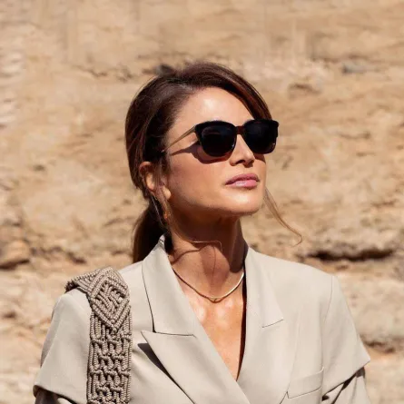 تسريحات شعر الملكة رانيا-الصورة من حسابها على إنستغرام