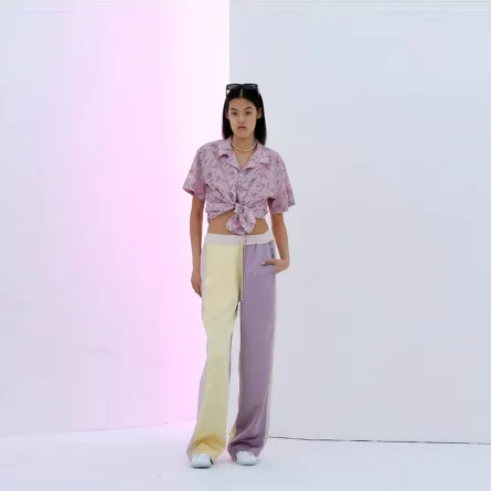 بنطلون واسع وملوّن من فون شوارتز Von Schwarz