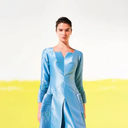 المصمّمة أحلام شاهين: أزيائي مزيج من ألوان وقصات لا يبدلها الزمن