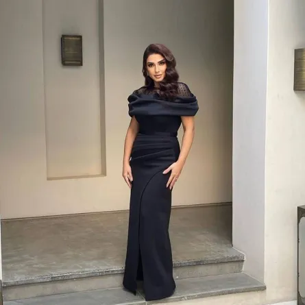 إطلالات روجينا بفساتين السهرة