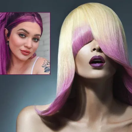 صبغات شعر وردي