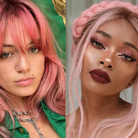 صبغات شعر وردي