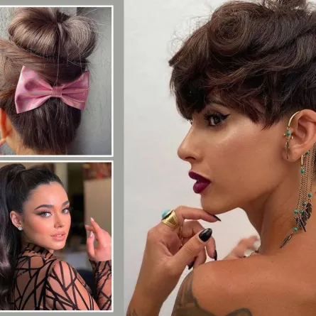 تسريحات شعر مناسبة لشهر اكتوبر الوردي