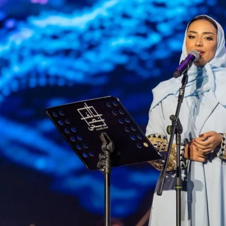نجد في مهرجان الغناء بالفصحى - الصورة من الفعاليات الثقافية على تويتر