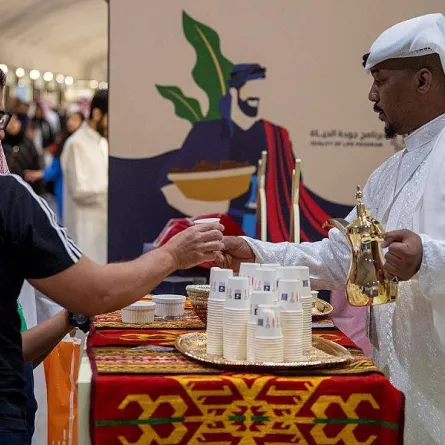 القهوة السعودية في ذاكرة زوار معرض الكتاب الدولي - الصورة من واس