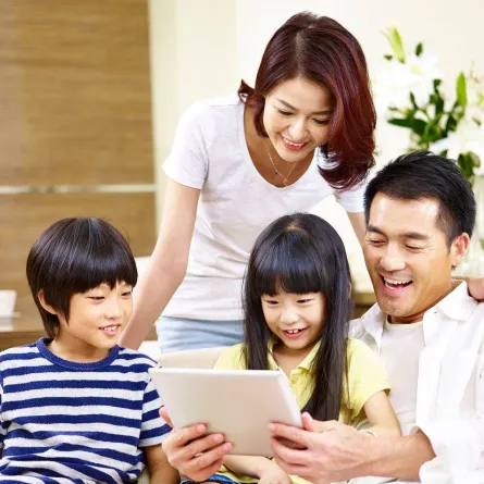 صورة لعائلة كورية