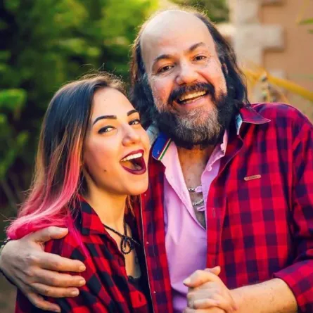 إيمي طلعت زكريا ووالدها - الصورة من حسابها على انستغرام
