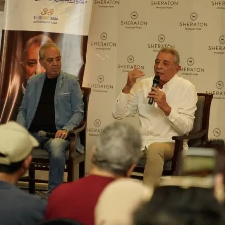 محمود حميدة من ماستر كلاس مهرجان الإسكندرية -الصورة من صفحته الرسمية على الفيس بوك