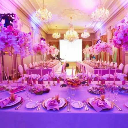 حضور اللون الزهري، في الديكورات، يتطلّب إضاءة قويّة