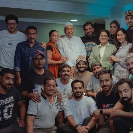 كواليس مسلسل منزل 12 - صورة من صفحة مناف عبد ال على انستغرام