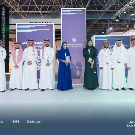 الزكاة والضريبة والجمارك السعودية تشارك في معرض "ريستاتكس جدة العقاري" - الصورة من حساب الهيئة على تويتر