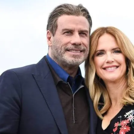 جون ترافولتا وزوجته كيلي بريستون- الصورة من حساب جون ترافولتا على إنستغرام