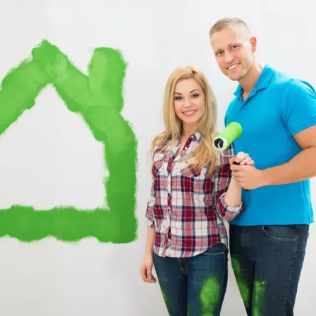 طلاء جدران المنزل