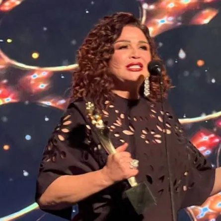 إلهام شاهين من حفل الموريكس دور- الصورة من حساب الجائزة على فيسبوك