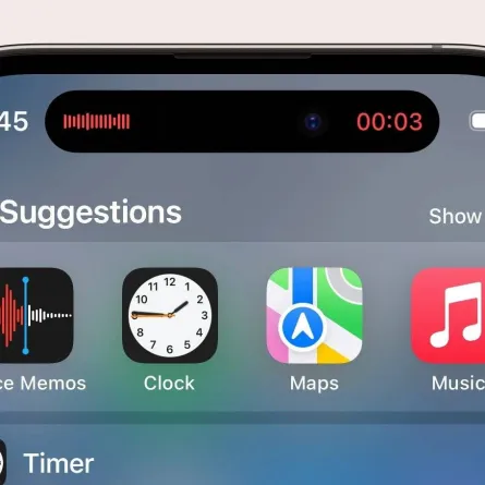 صورة لظهور نقطة برتقالي على شاشة آيفون