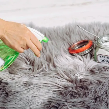 صودا الخبز والخلّ لتعطير السجّاد